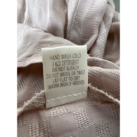 Lovestitch Tunic Dress Size Small Textured Long Sleeve Button Up Tiered Shirt - Picture 6 of 8